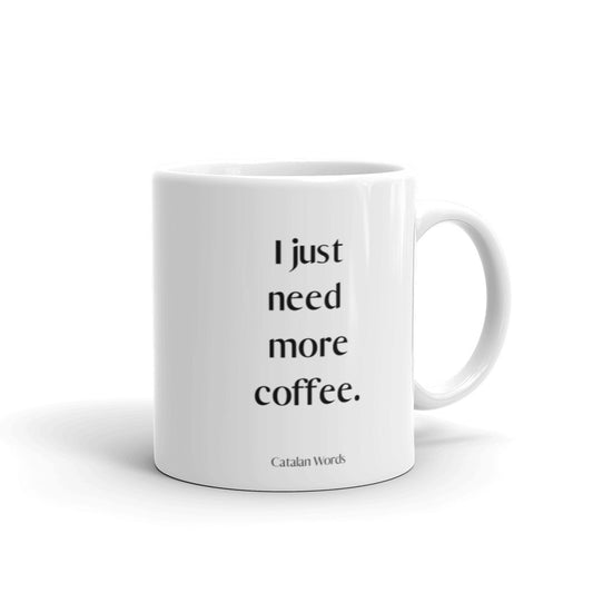 Tassa en català per prendre cafè o te. Productes catalans | Catalan Words