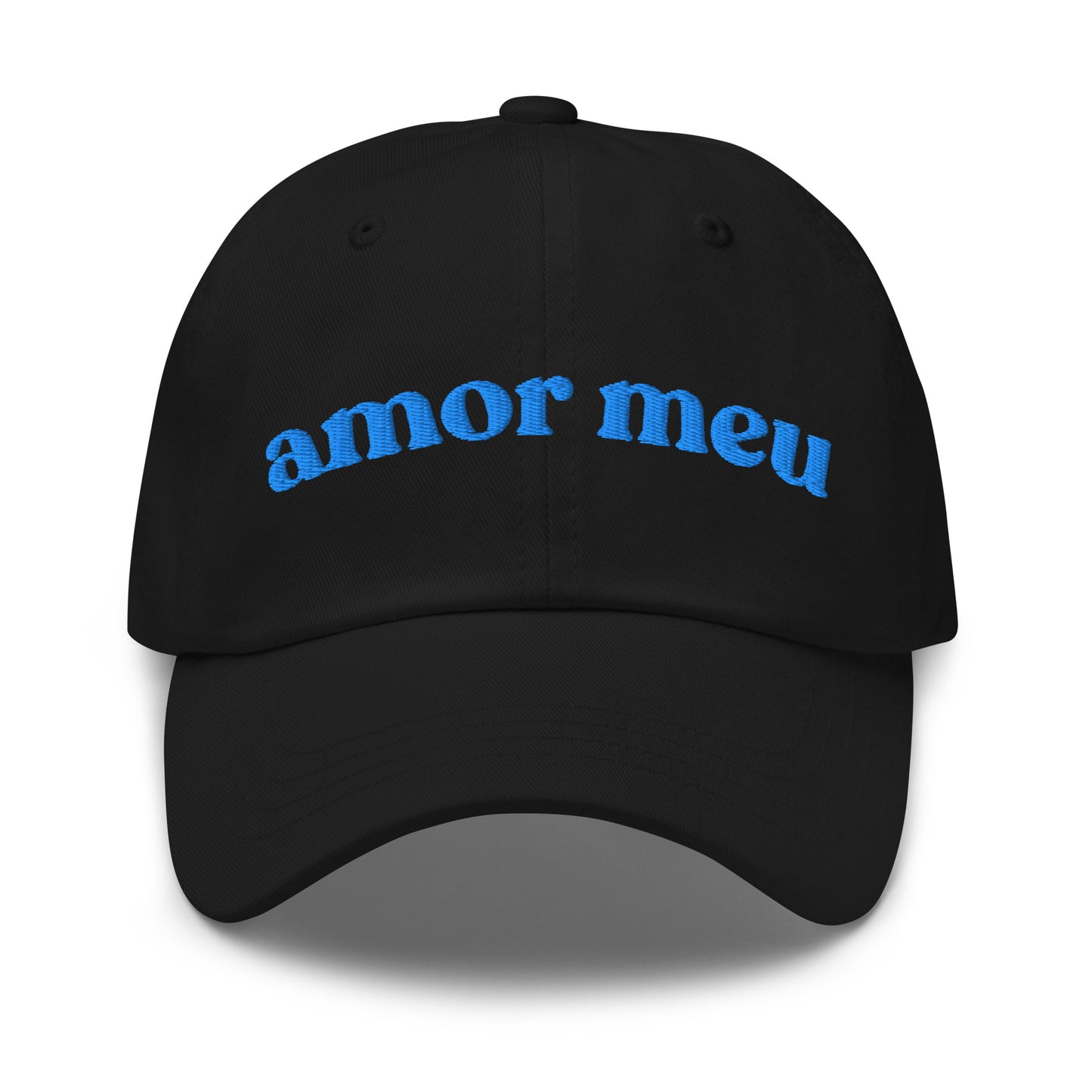 Gorra negra amb brodat amor meu Catalan Words