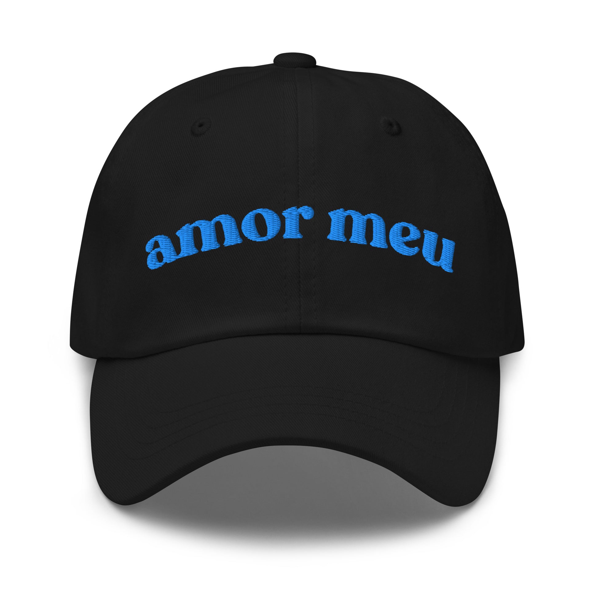 Gorra negra amb brodat amor meu Catalan Words