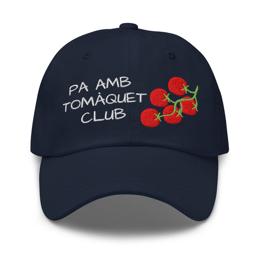 Gorra Pa amb Tomàquet Club brodada Catalan Words BLAVA