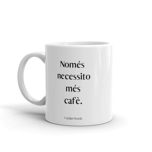 Tassa en català per prendre cafè o te. Productes catalans | Catalan Words